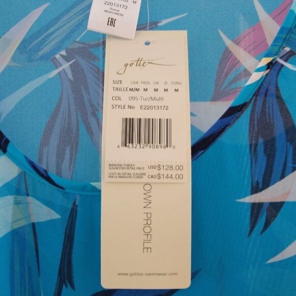 Profile by Gottex Womens Paradise Round Neck Dress Swimwear Cover up Siz… - Picture 7 of 7